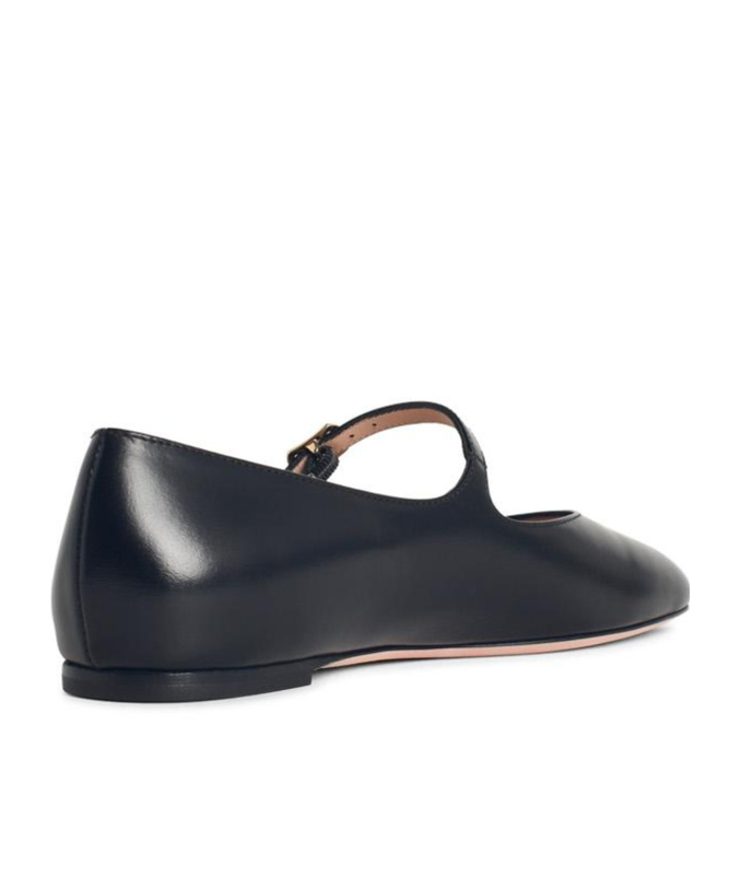 Bally Brushed Leather Mary-jane Shoes In Black