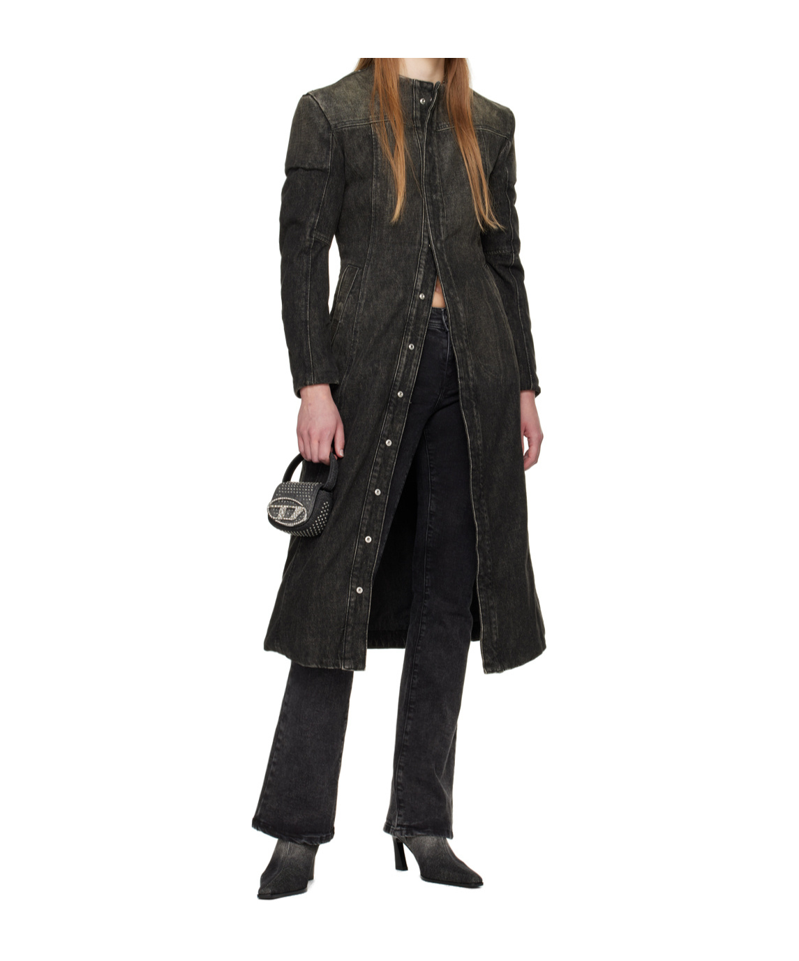 Diesel De-sy-s Denim Coat In Black