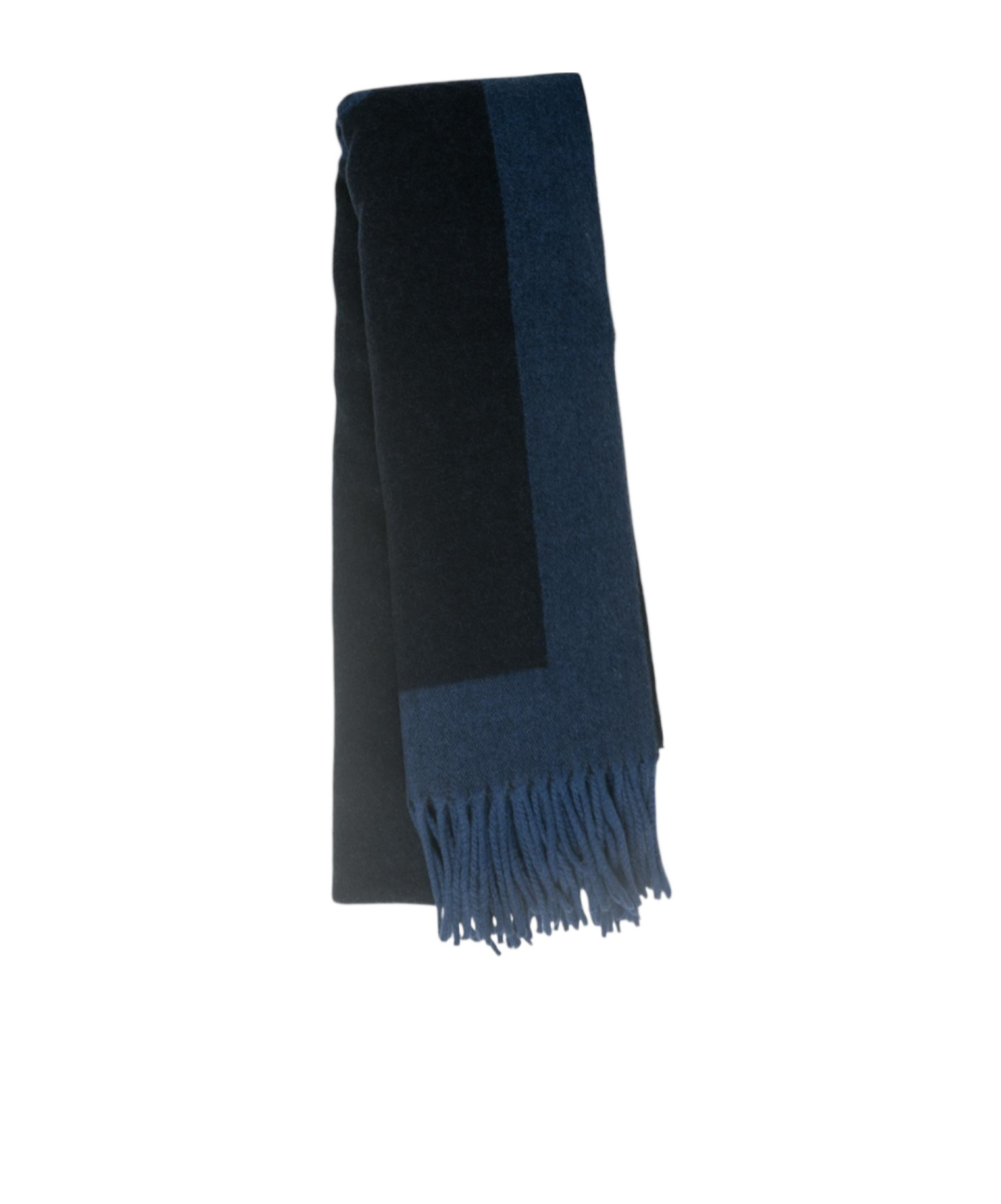 Moschino Fringed Scarf In Blue