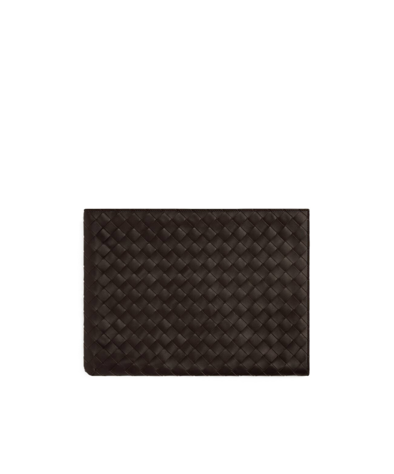 Bottega Veneta Half Zipper Wallet In Black