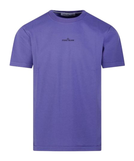 Stone Island Crew Neck T-shirt In Purple