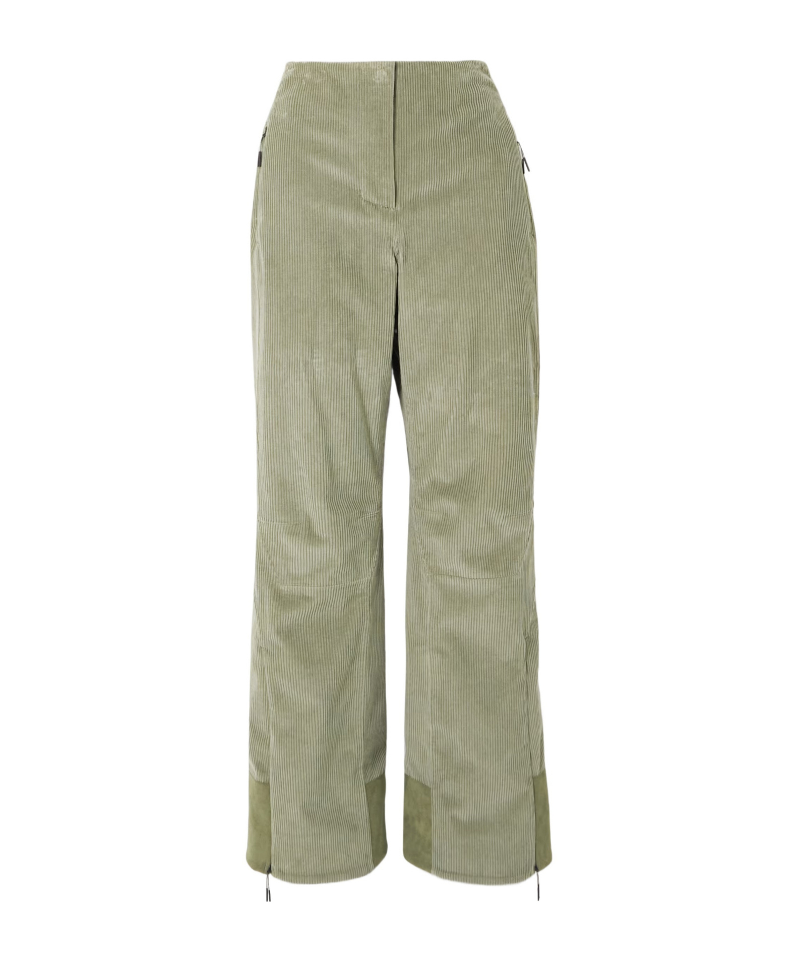 Sease Akuna Padded Corduroy Straight-leg Ski Pants In Nude