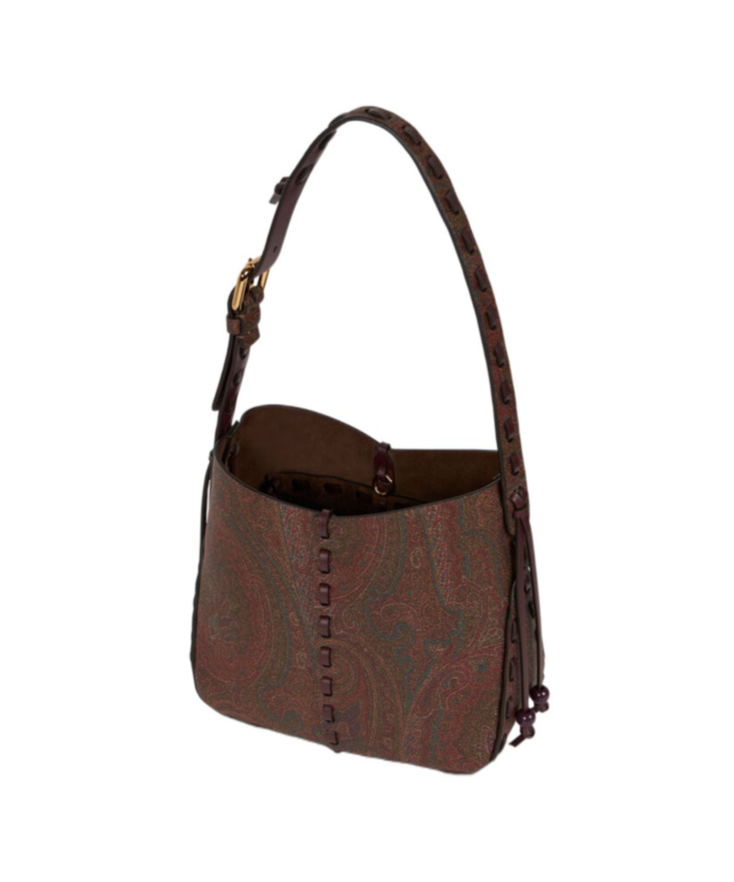 Etro Arnica 1984 Vulcano Paisley-print Shoulder Bag In Brown