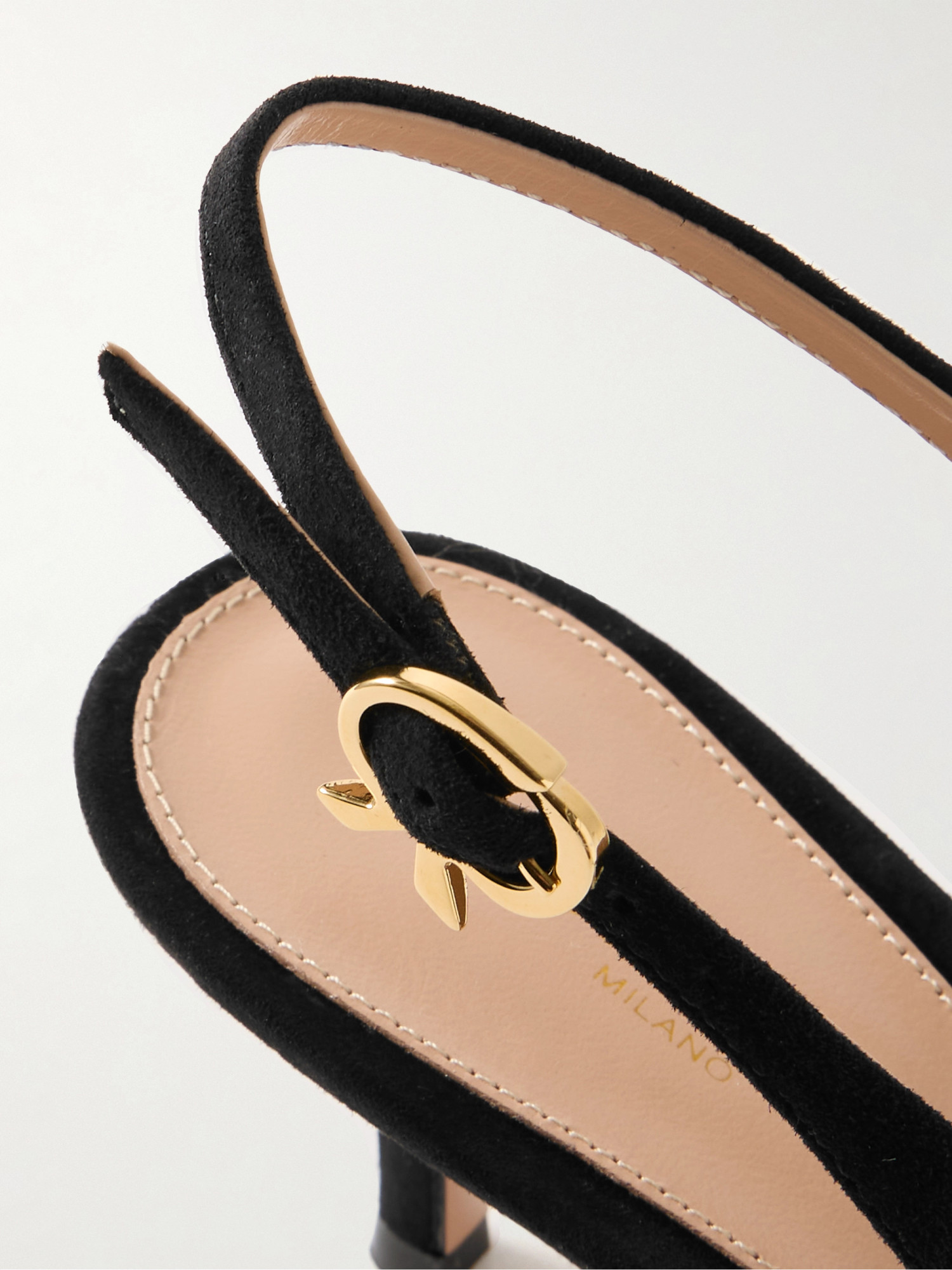 GIANVITO ROSSI POINTED HIGH HEEL SANDALS