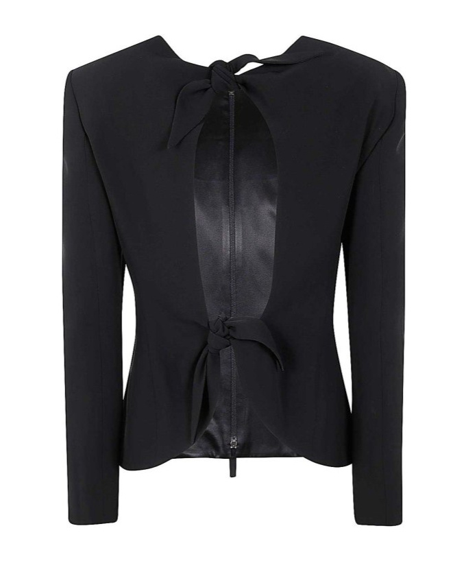 Giorgio Armani Jacket With Hole On Back In Black