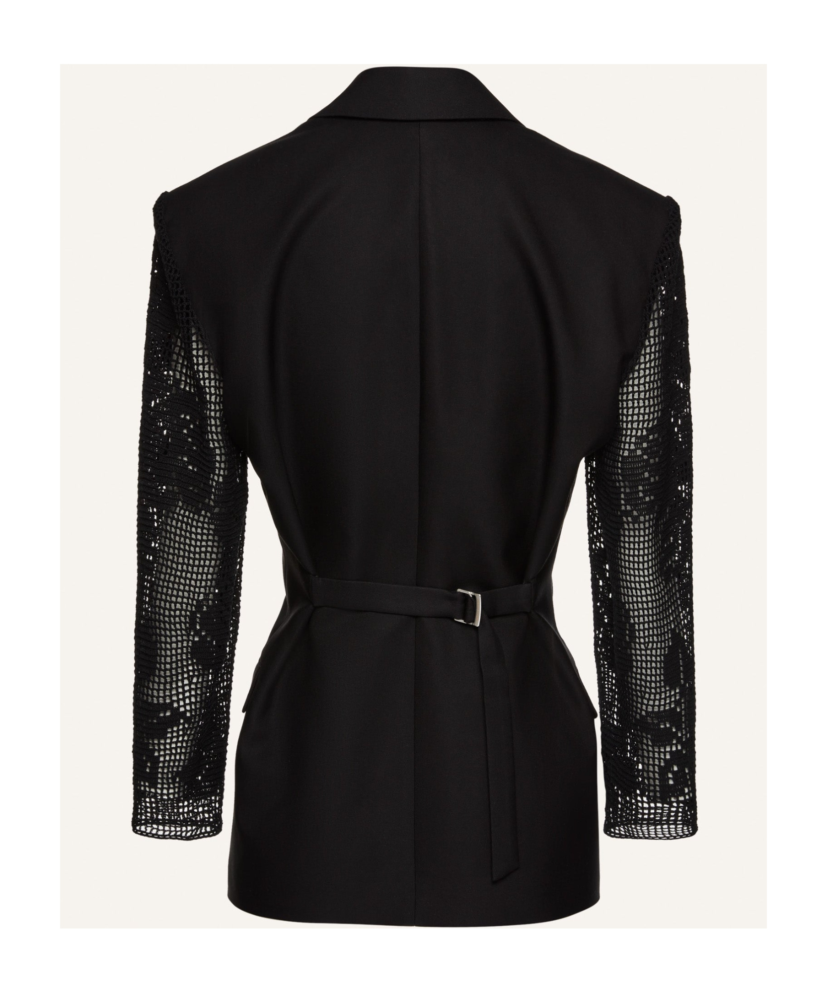 MAGDA BUTRYM LACE CROCHETED HOURGLASS SUIT COAT 