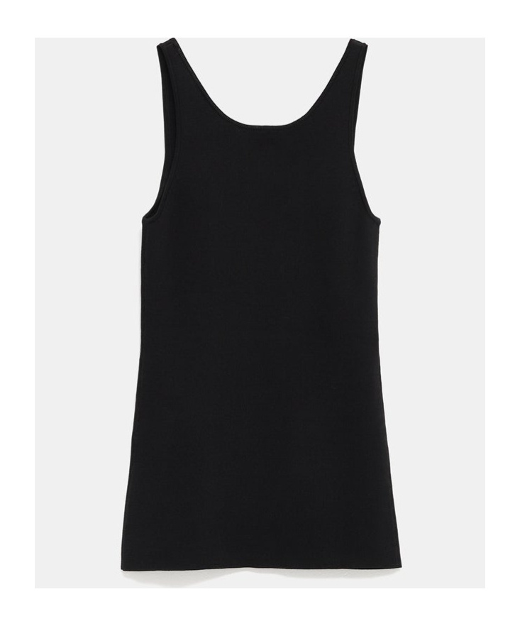 Totême Toteme Classic Compact Knit Tank Top In Black