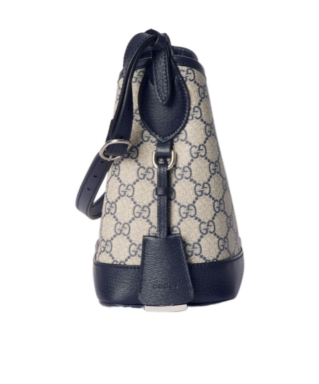 Gucci Ophidia Gg Canvas Shoulder Bag In Black
