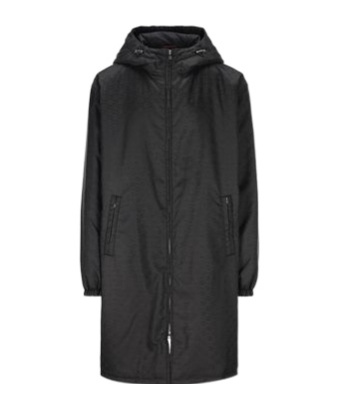 Gucci Gg Long Down Jacket In Black