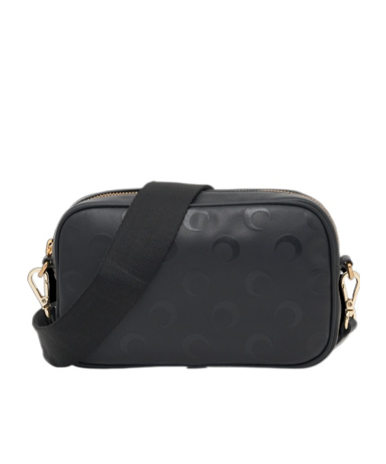 Marine Serre Moon Print Satchel In Black