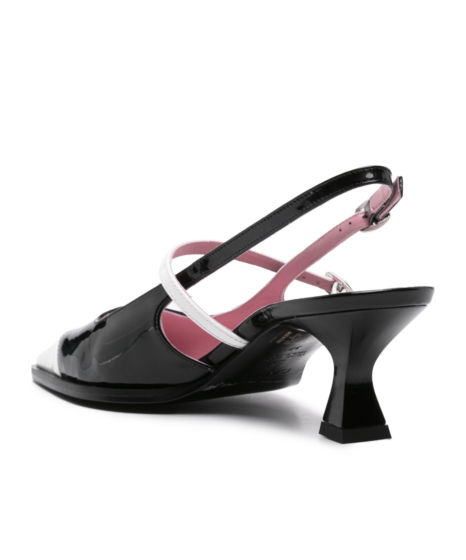 Carel Paris Pointed Toe Slingback Shoes In Black