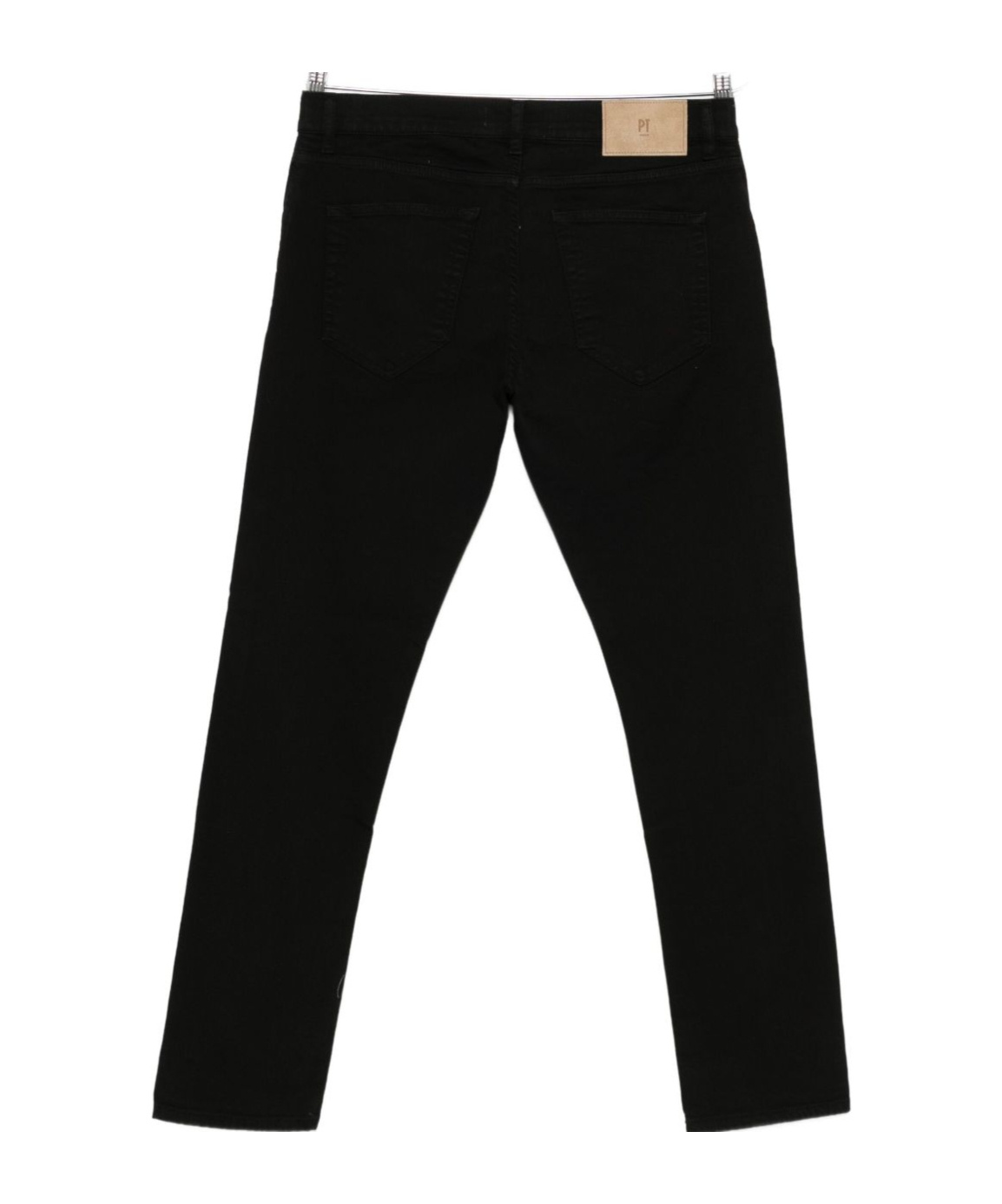 Pt Torino Slim Fit Stretch Cotton Jeans In Black