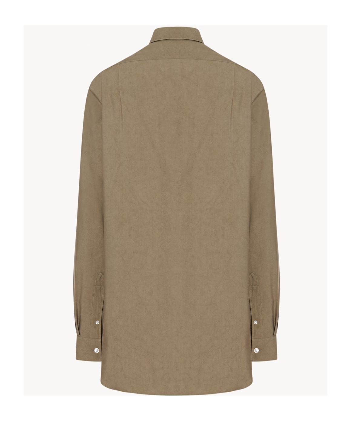 The Row Silk Shirt In Gray