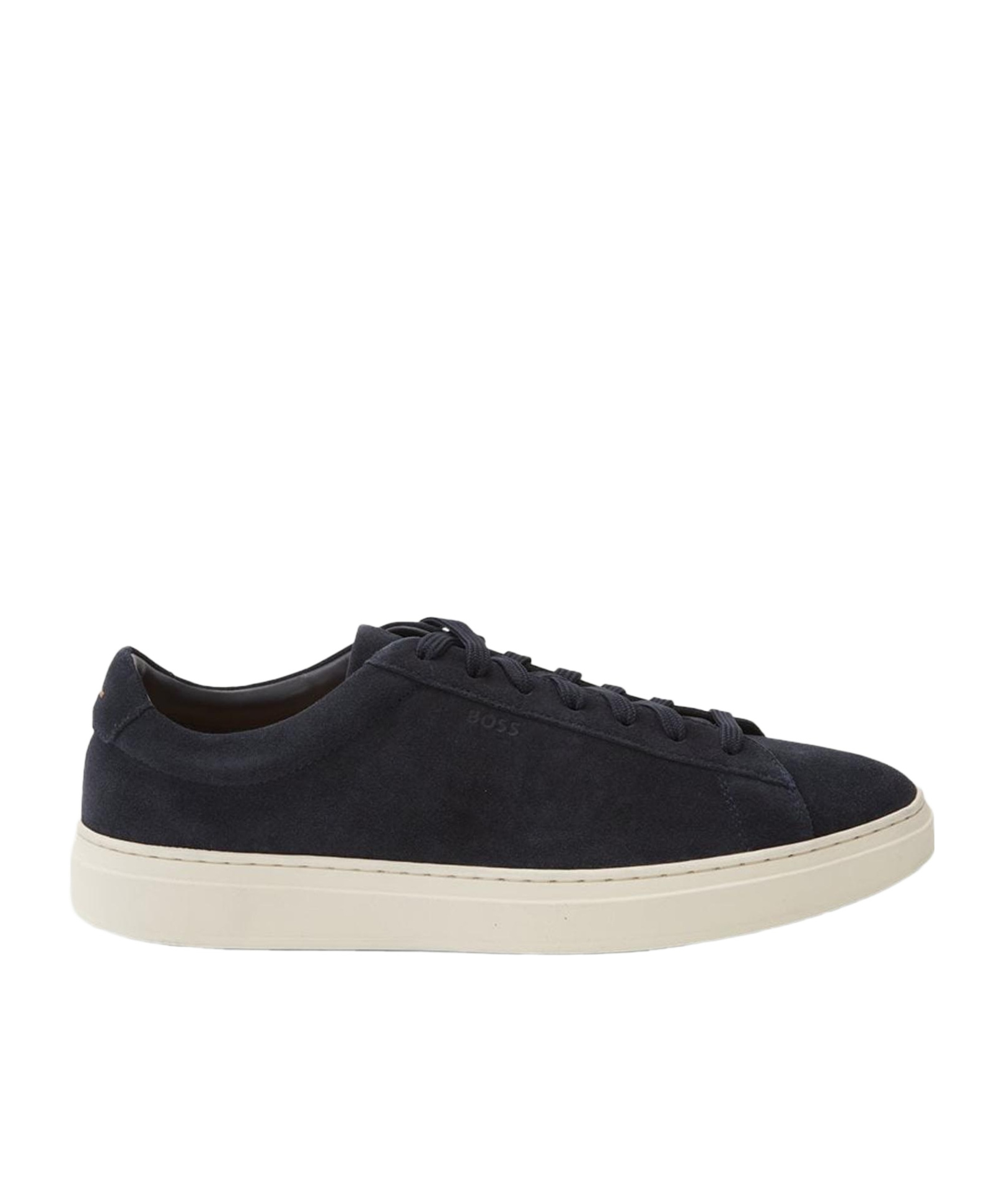 Hugo Boss Boss Men's Low-top Sneakers In Suede In Blue