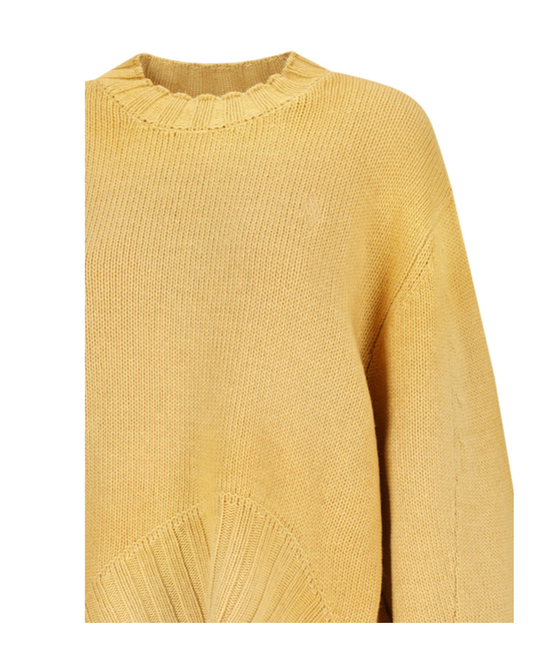 Attico Logo Embroidery Sweater Sweaters And Cardigans Yellow In Yellow