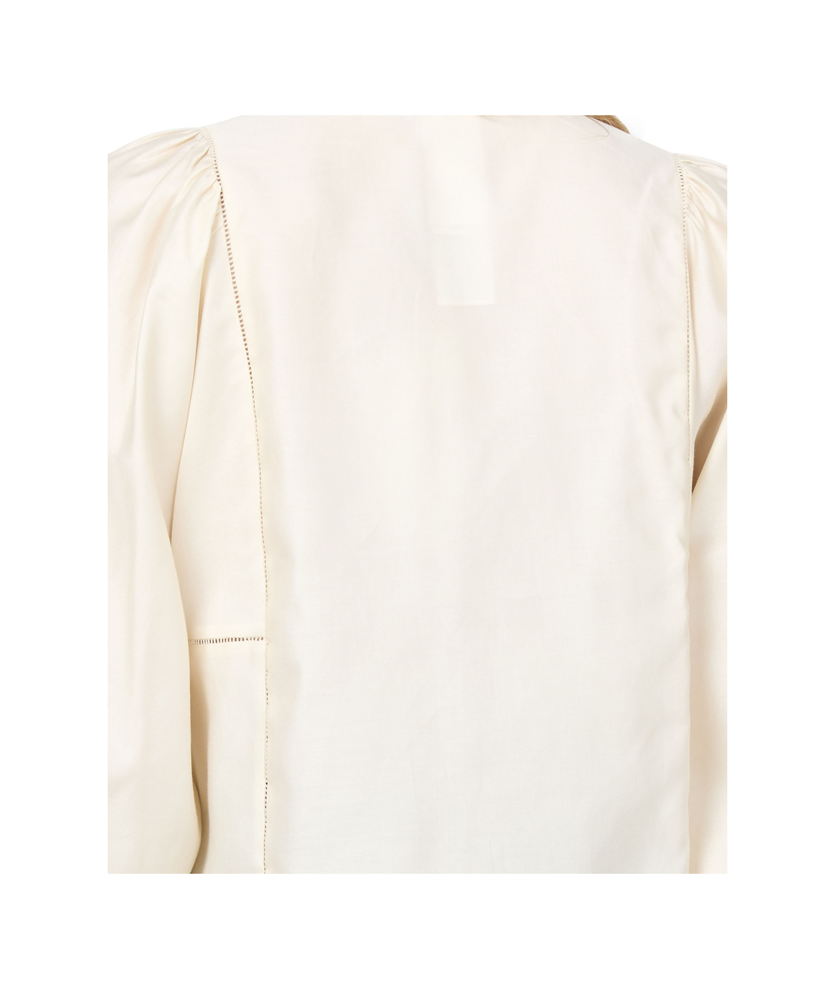 Max Mara Caladio Ricamo Blouse In White