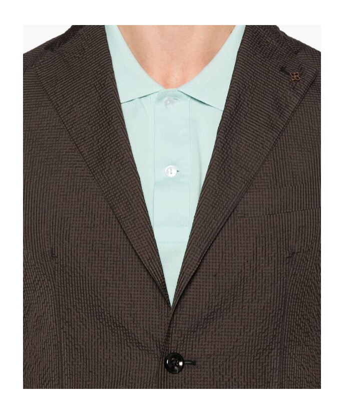 Tagliatore Long-sleeved Suit Coat In Black