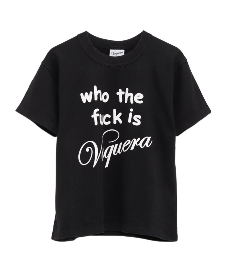 Vaquera Who Tf T-shirt In Black