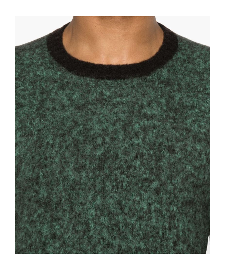 Drumohr Long Sleeve Crew Neck Sweater Clothing In Black