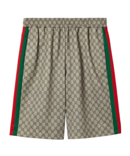 Gucci Gg Bermuda Shorts In Nude