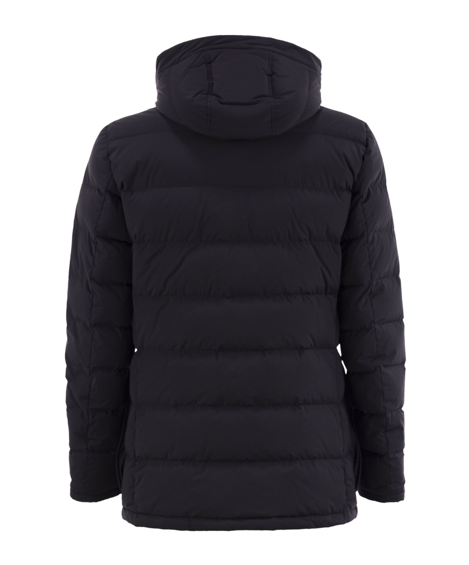 Kiton Long Down Jacket With Hood