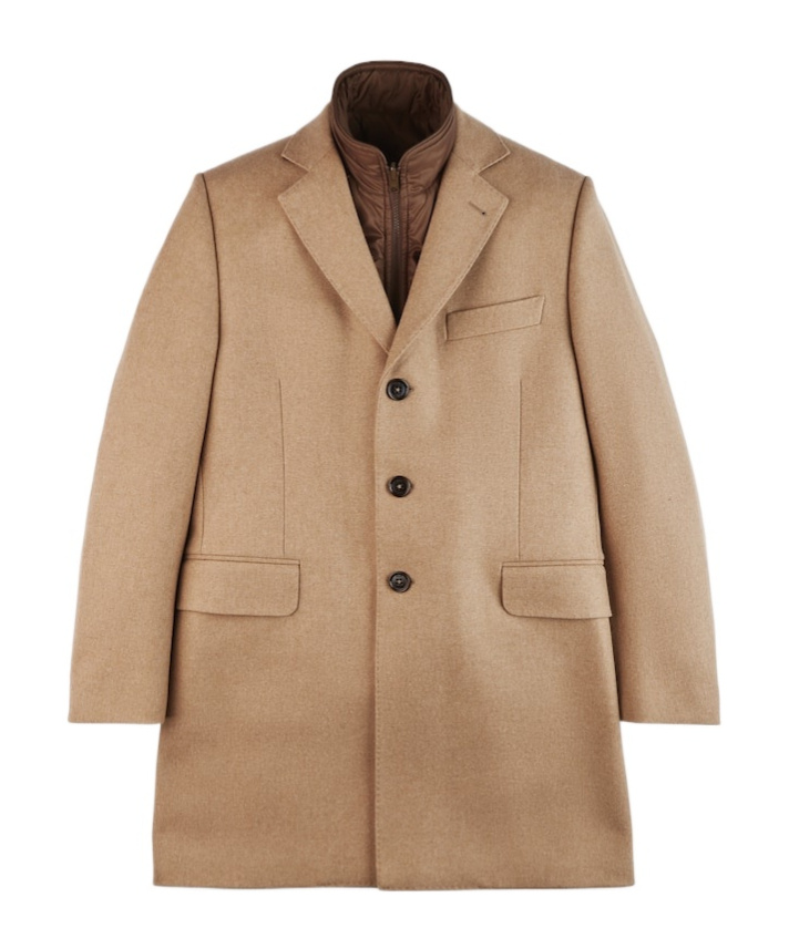 Fay Wool Cashmere Coat In Nude