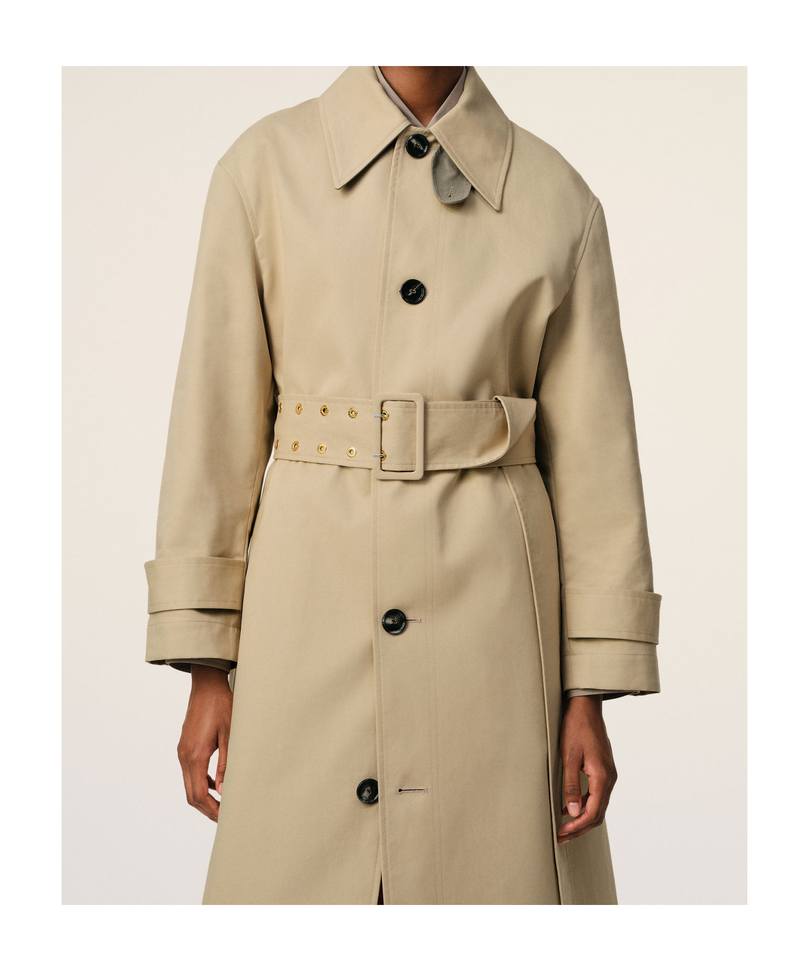Ami Alexandre Mattiussi Single-breasted Casual Windbreaker In Nude