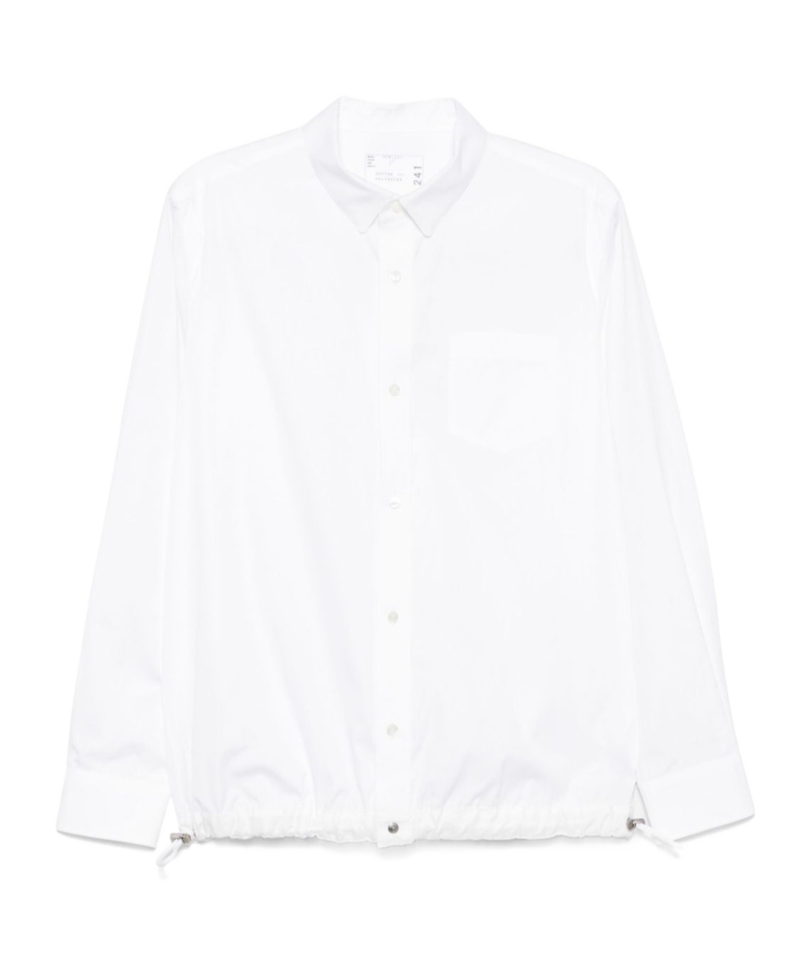 Sacai Long-sleeved Shirt In White