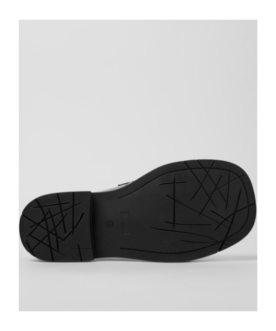 Camper Square Head Loafer Shoes In Black