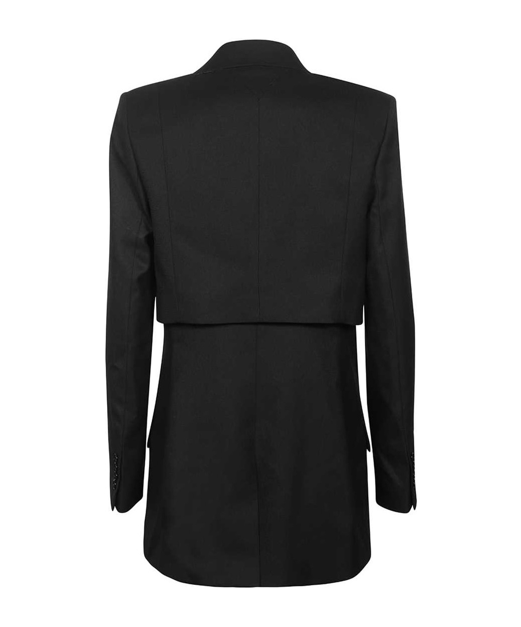 Shop Karl Lagerfeld Double-breasted Blazer In Black