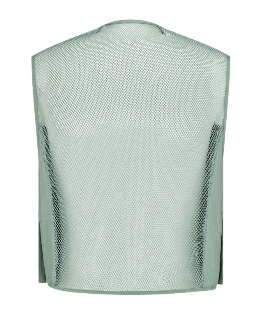Dior Zipper Vest In Green