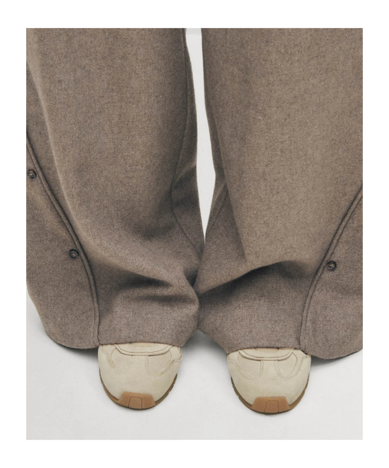 Alohas Suede Lace-up Sneakers In Neutral