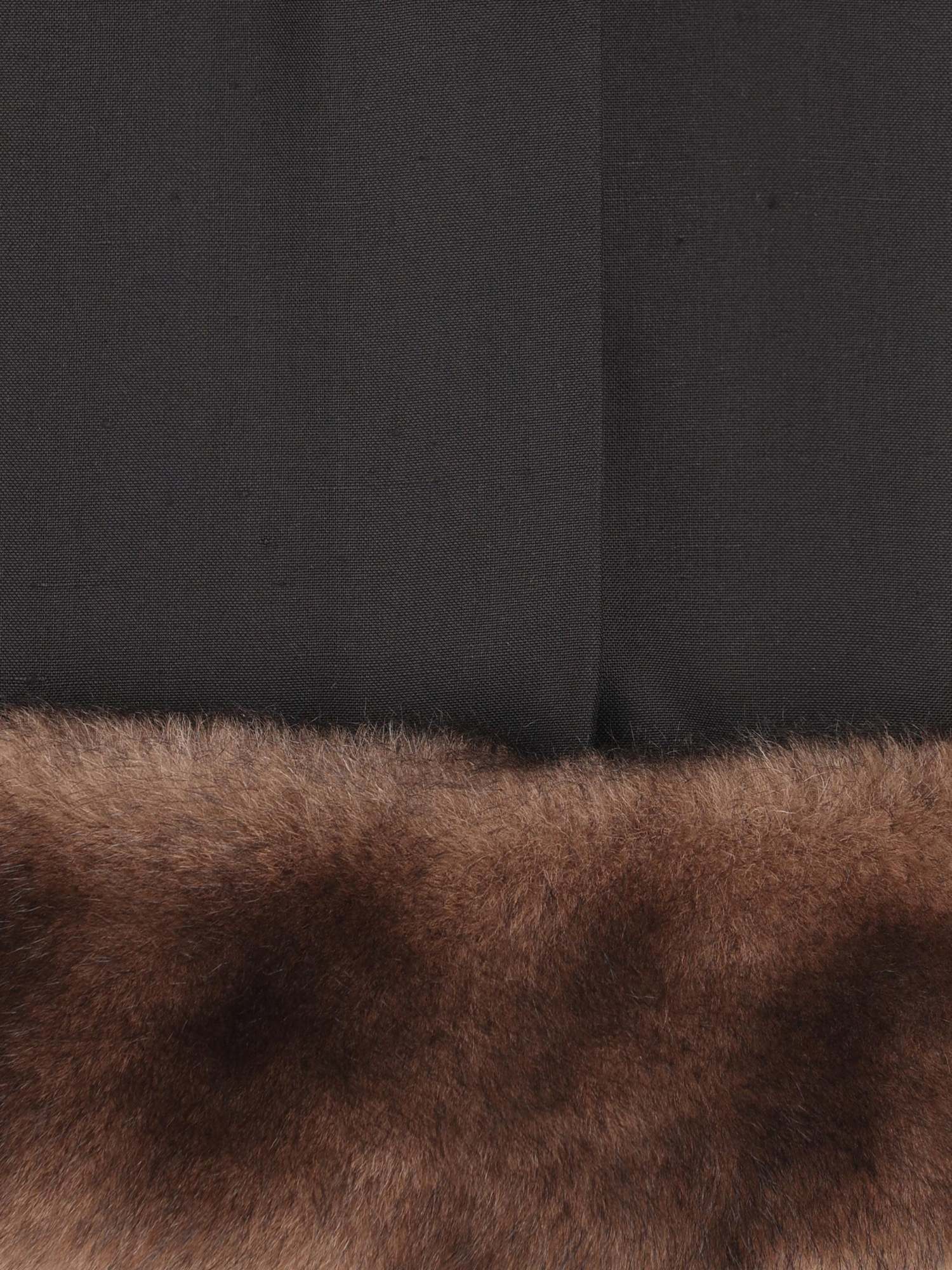 Valentino Shearling Trim Skirt In Black
