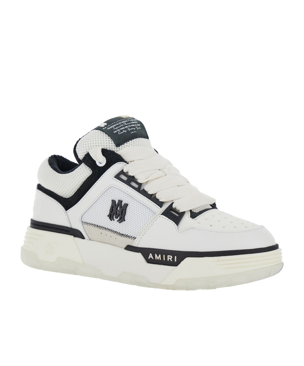 Shop Amiri Laced Sneakers In White