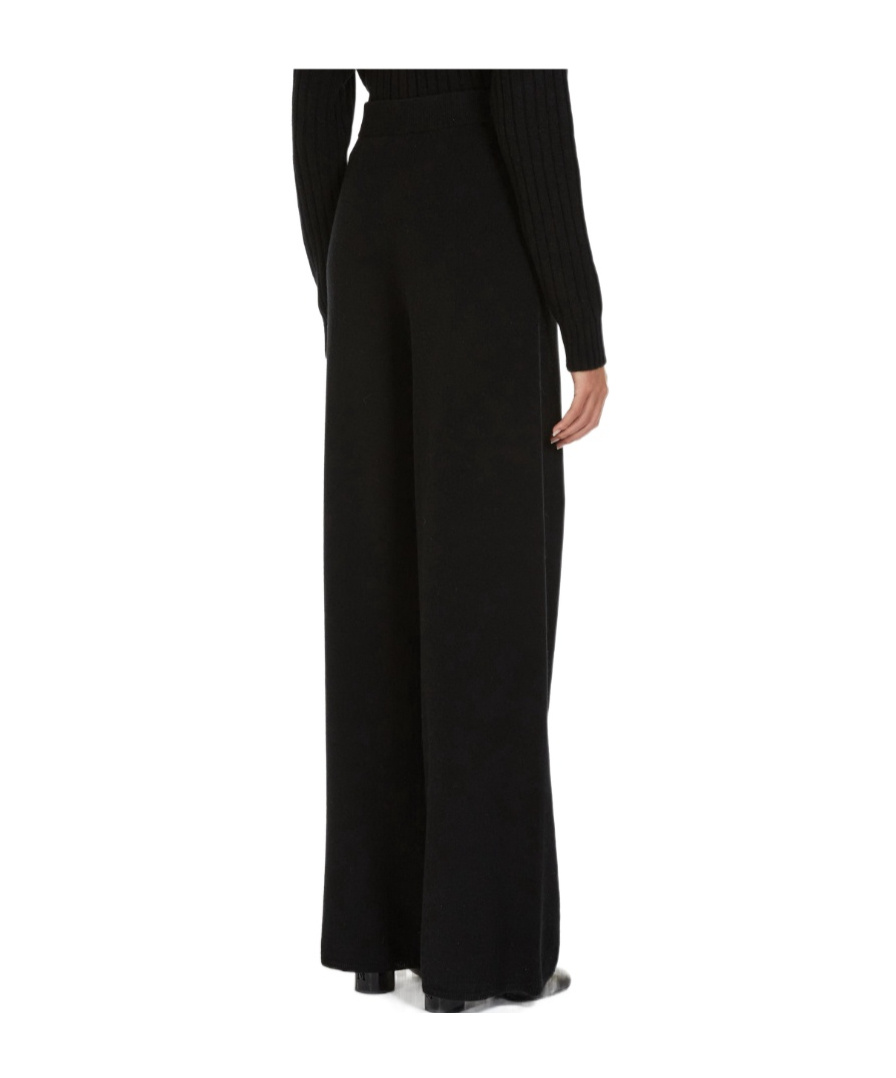 Max Mara Knitted Casual Pants In Black