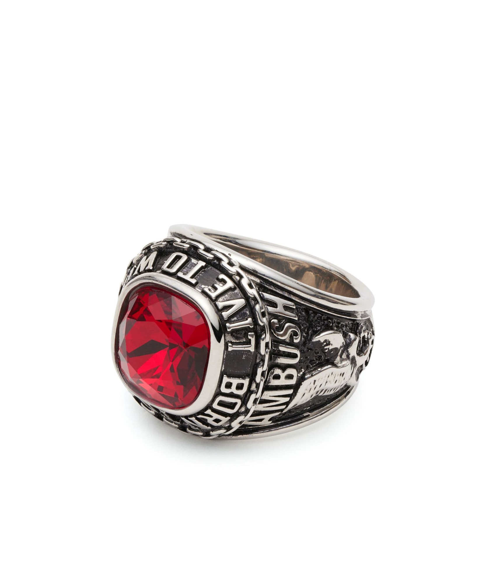 Ambush Fw23 Class Crystal-embellished Ring In Black