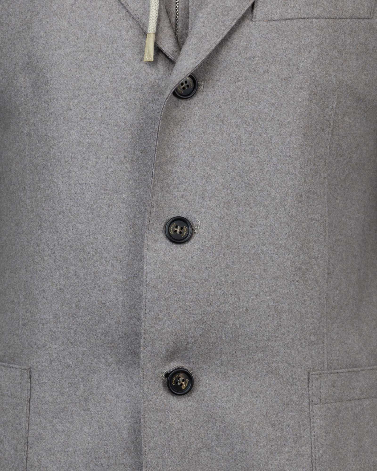 Eleventy Grey Single Breasted Jacket In Gray