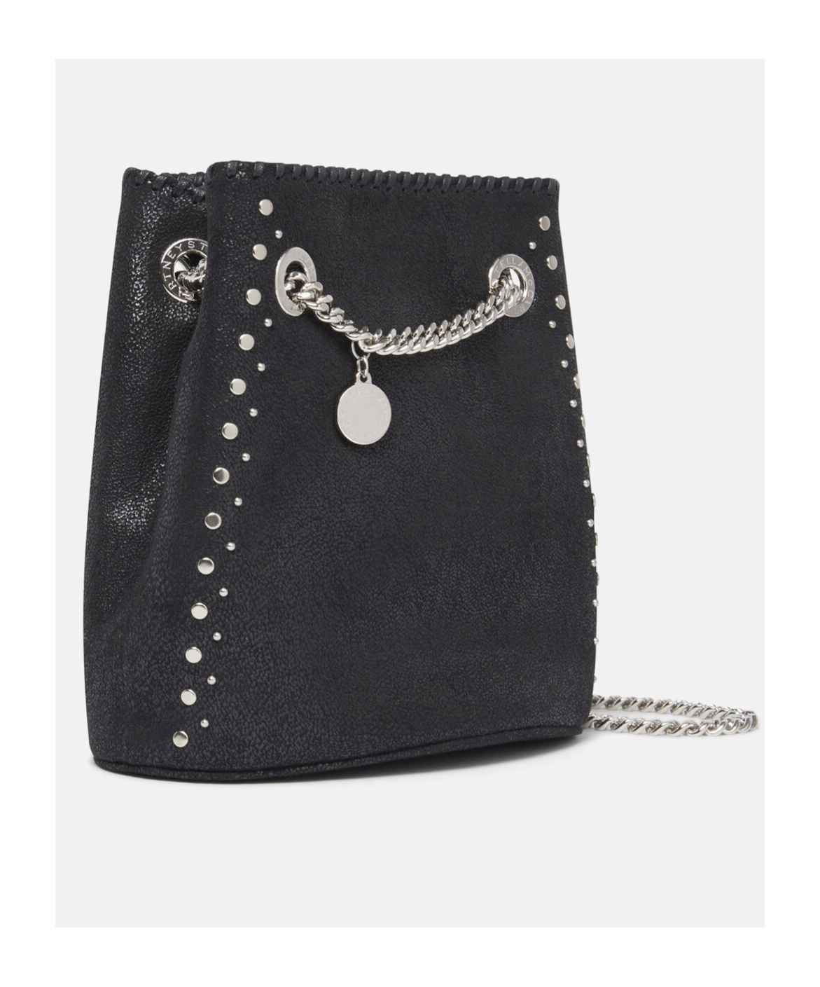Stella Mccartney Falabella Beuteltasche Mit Nieten In Black