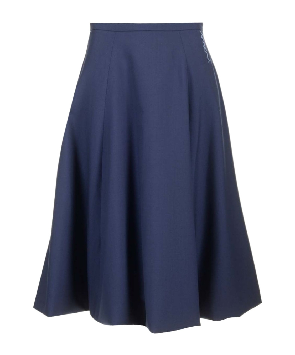 Marni Wool Midi Skirt In Blue