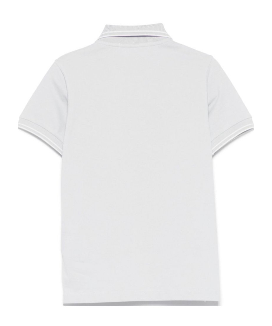Stone Island Compass-badge Polo Shirt In Blue