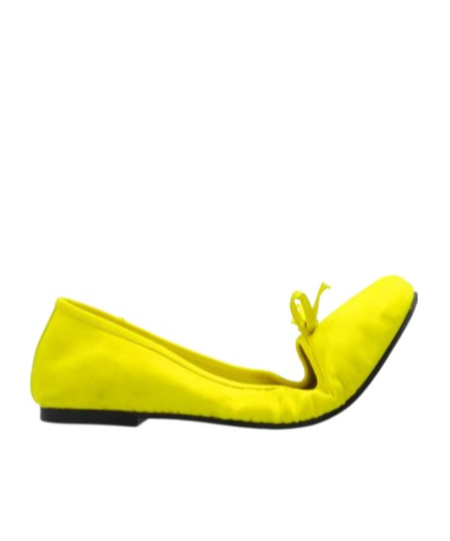 Balenciaga Shoe Clutch - - Satin - Black In Yellow