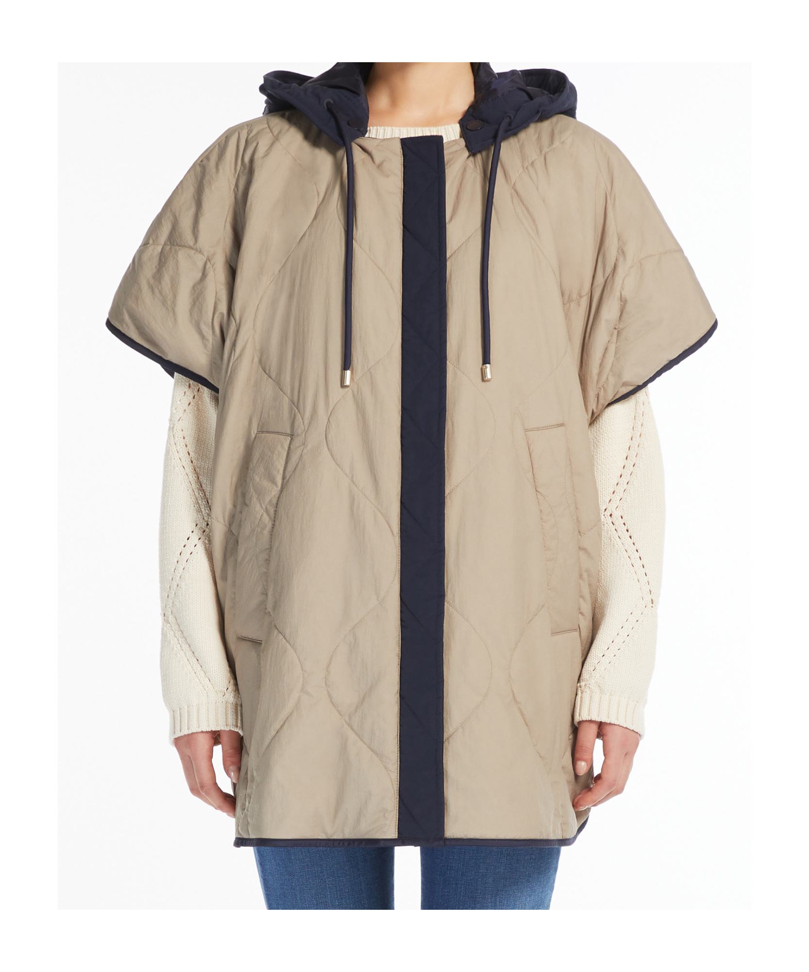 Weekend Max Mara Double-sided Cloak In Black