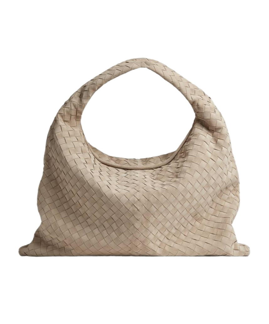 Bottega Veneta Large Suede Hop Shoulder Bag