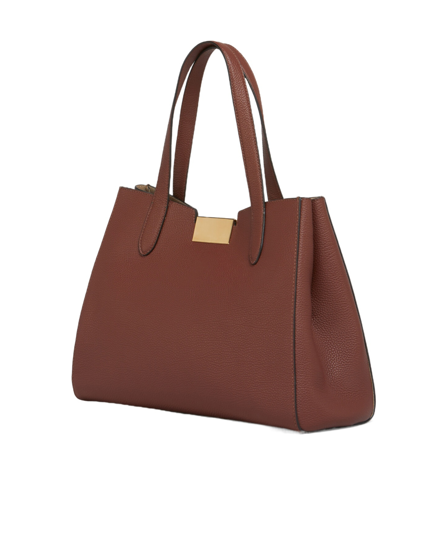 Shop Marni Brick Red Leather Trunkaroo Tote Small Handbag