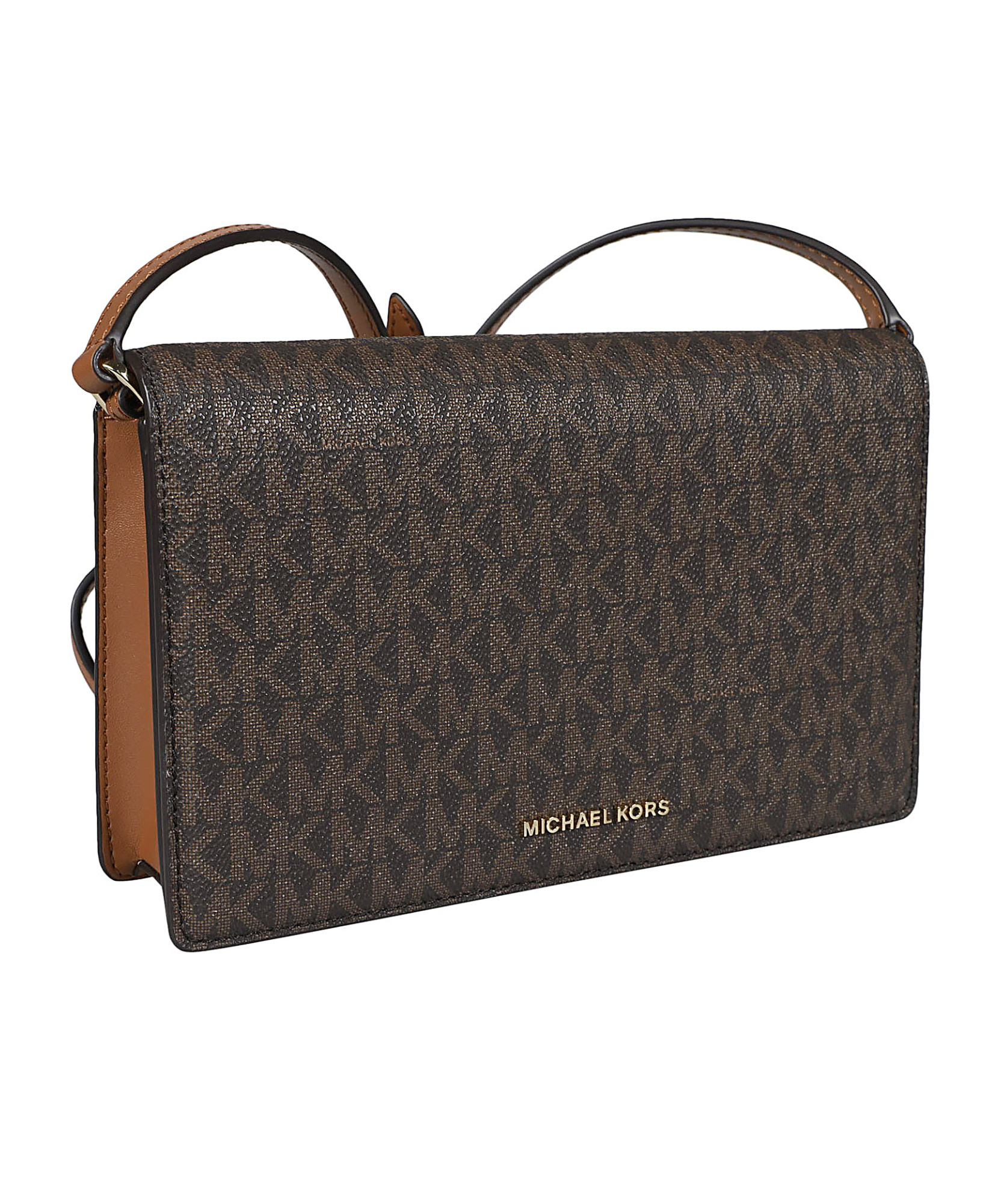 Michael Kors Medium Jet Set Flap Cross Body Bag In Black