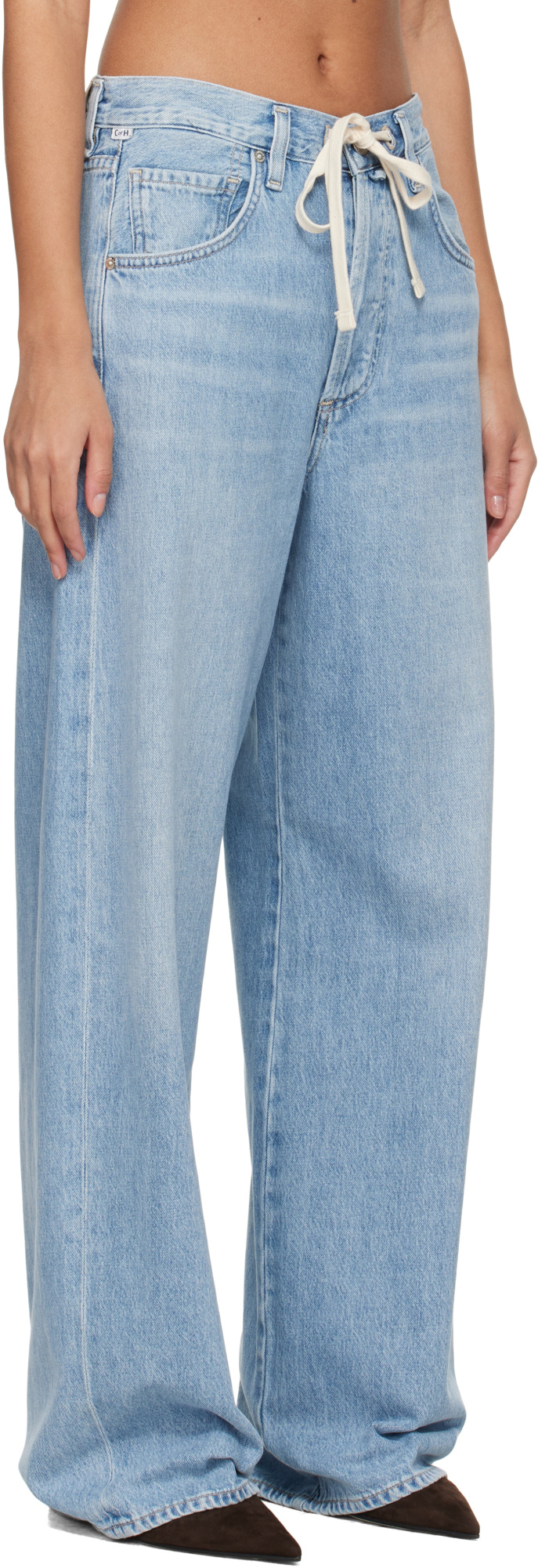 Citizens Of Humanity Brynn Drawstring Jeans In Blue