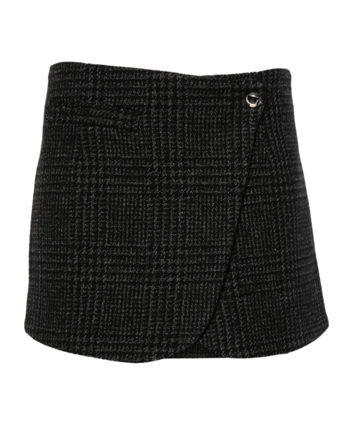 Coperni Prince Of Wales Tailored Mini Skirt In Black