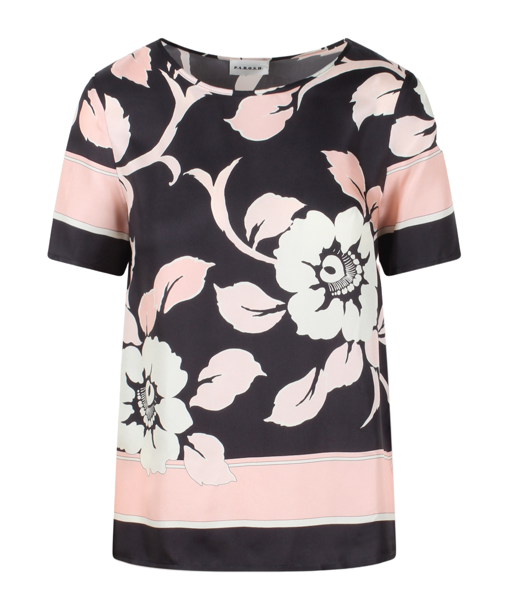 P.a.r.o.s.h Floral-print Silk Top