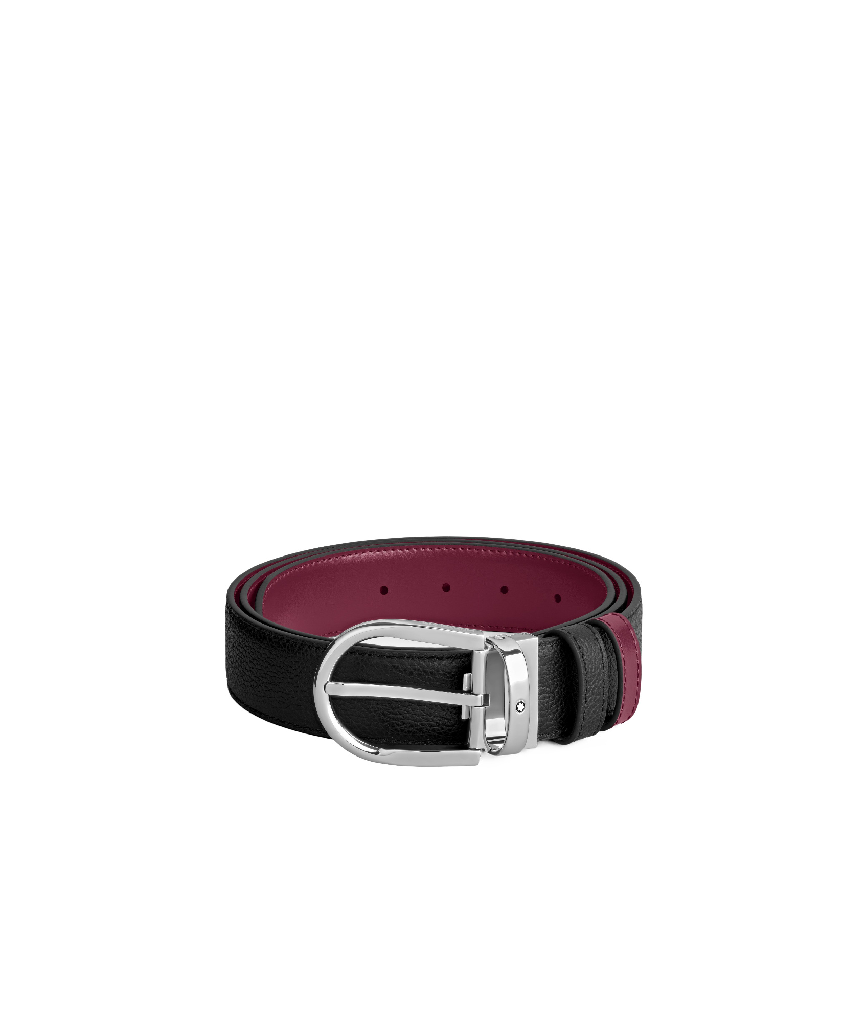 Montblanc Double-sided Belt In Black