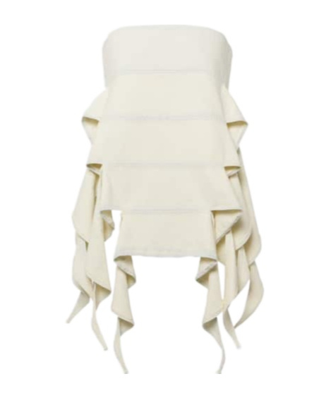 Y/PROJECT BUG OFF-SHOULDER DENIM TOP